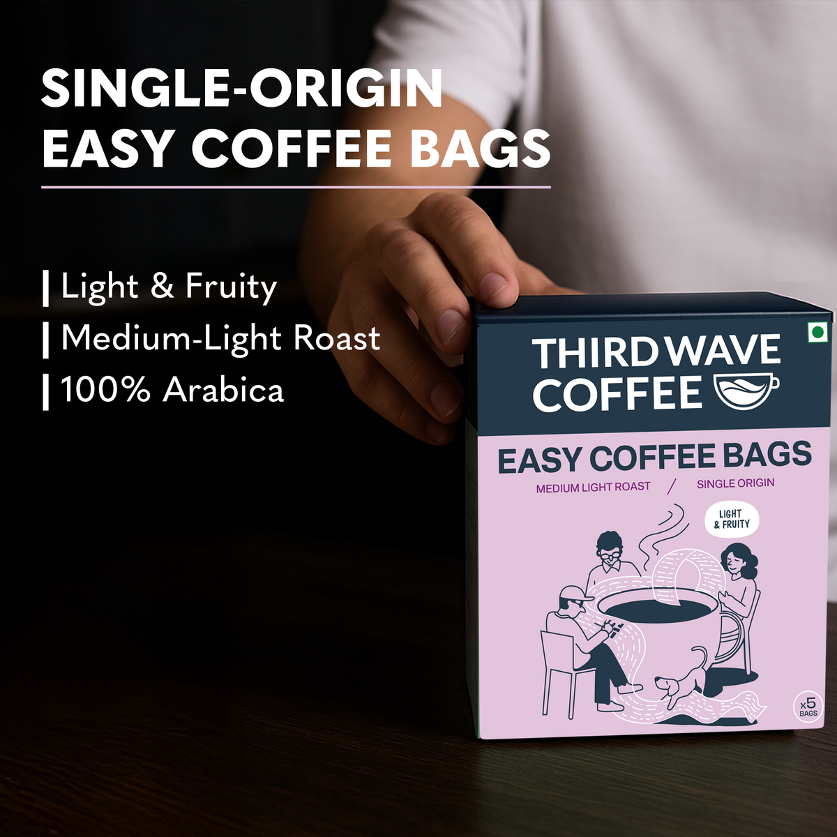 Single Origin Easy Coffee Bags( Box of 5)