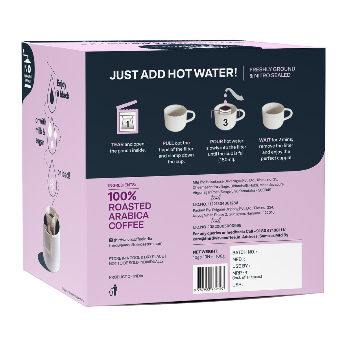 Single Origin Easy Coffee Bags (Box of 10)